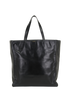 Shopping Tote, &pound;695, Handbags, Black, Leather, Front view